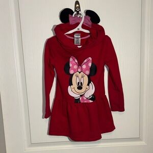 3/$15 Red Minnie Mouse hoodie/ dress